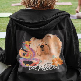 Pullover-CHOW-Kunst auf Vorder- und Rückseite Hoodie