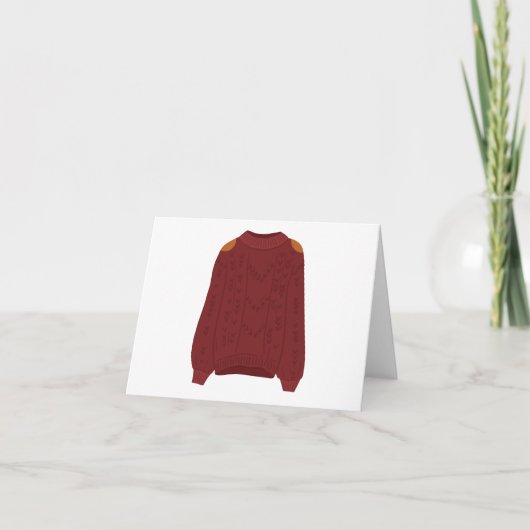 Pullover Dankeskarte (Vorderseite)