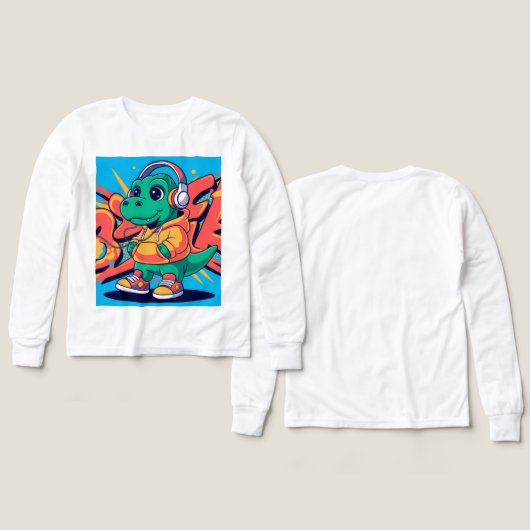 Pullover-Dino (Design Vorderseite & Rückseite)