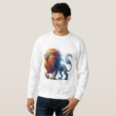 Pullover für Männer mit Löwenprint (Vorne ganz)