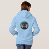 Pullover-Hoodie für Damen Hoodie (Schwarz voll)