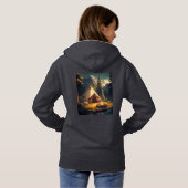 Pullover-Hoodie für Damen Hoodie (Schwarz voll)