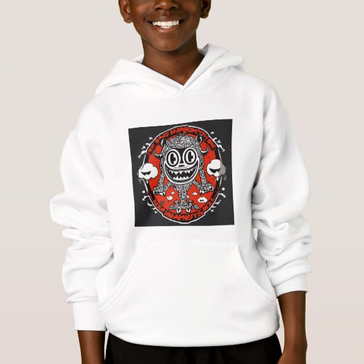 Pullover Hoodie mit Herman Monster (Vorderseite)