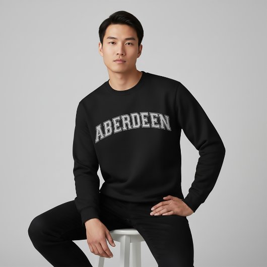 Pullover im Stil der Universität Aberdeen Amerika 