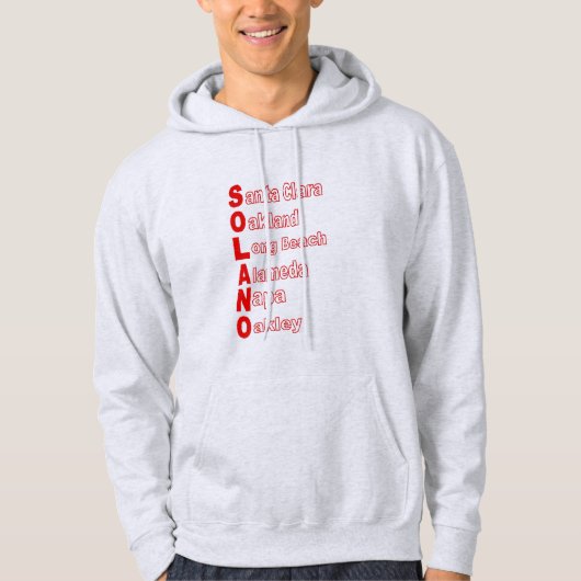 Pullover Kapuzenpullover aschgrau Herren KALIFOR (Vorderseite)