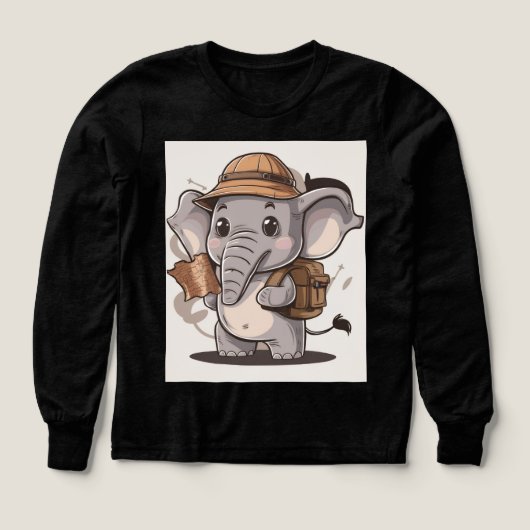 Pullover mit Elefanten-Motiv (Design Vorderseite)