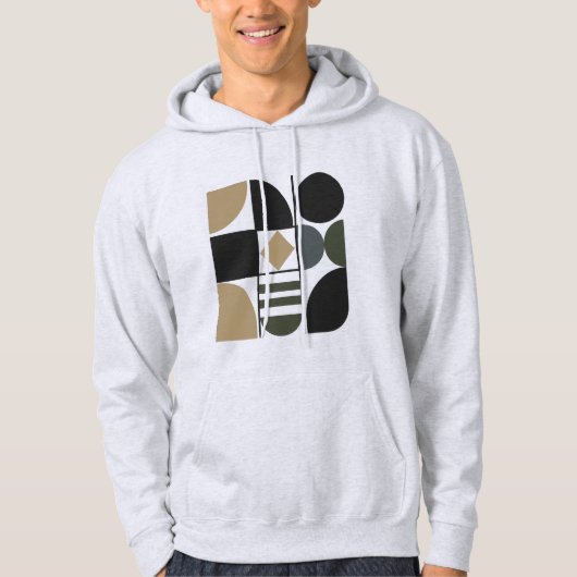 Pullover mit Kapuze und verschiedenen Formen für H (Vorderseite)