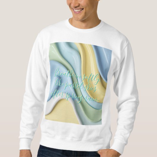 Pullover mit stilvollem abstraktem Grafikmuster (Vorderseite)