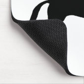 Pullover-PferdeSilhouette Mousepad (Ecke)
