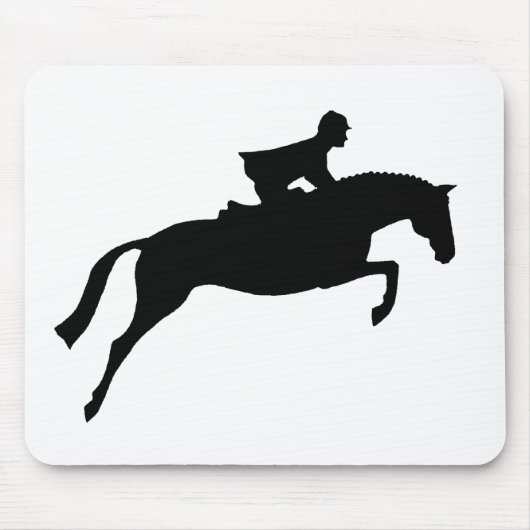 Pullover-PferdeSilhouette Mousepad (Vorne)