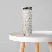 Pullover-Pullover mit gegossenen Initialen Thermosbecher