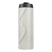 Pullover-Pullover mit gegossenen Initialen Thermosbecher (Vorderseite)