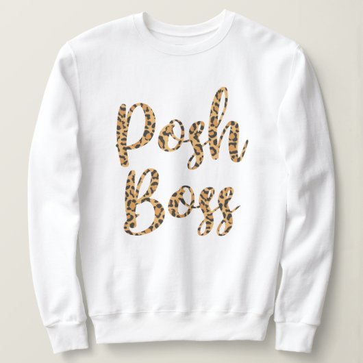 Pullover Pullover Sweatshirt aus Posh Boss Leopard (Design vorne)