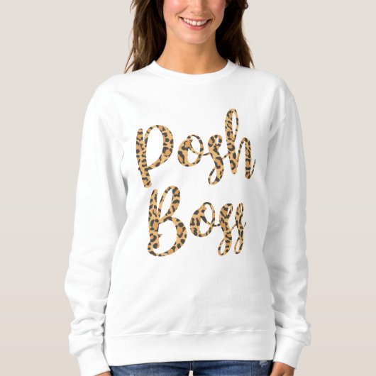 Pullover Pullover Sweatshirt aus Posh Boss Leopard (Vorderseite)