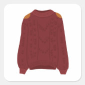Pullover Quadratischer Aufkleber (Vorderseite)