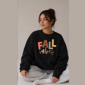 Pullover-Sweatshirt mit Grafikdruck 'Fall Vibes' Sweatshirt