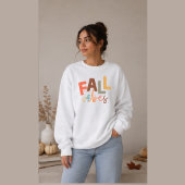 Pullover-Sweatshirt mit Grafikdruck 'Fall Vibes' Sweatshirt