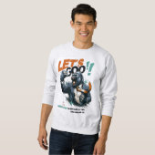 PULLOVER-SWEATSHIRT MIT 'MEN'S LET'S GOO LESSONS L SWEATSHIRT (Vorne ganz)