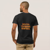 Pullover Touchdowns Lagerfeuer Feuer Text Herbst (Schwarz voll)