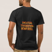 Pullover Touchdowns Lagerfeuer Feuer Text Herbst (Rückseite)