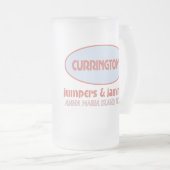 Pullover und Initialen des Störsender-eisige Mattglas Bierglas (VorderseiteRechts)