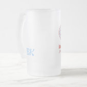 Pullover und Initialen des Störsender-eisige Mattglas Bierglas (Vorderseite Links)
