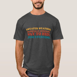 Pullover Wetter Introvert Humor Slogan