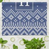 Pullover-Wetter | Monogramm-Feiertag Handtuch (Gefaltet)