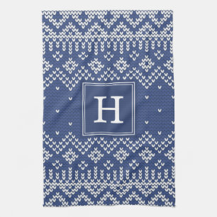Pullover-Wetter Monogramm-Feiertag Handtuch