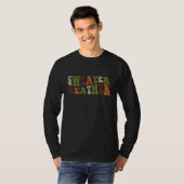 Pullover-Wetter Retro Groovy Herbst Fallende Blätt T-Shirt (Vorne ganz)