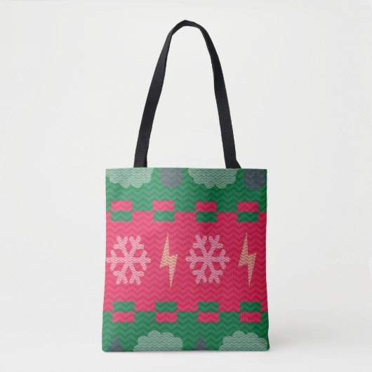 Pullover-Wetter-Weihnachts-Humor-Spaß Tasche (Vorderseite)