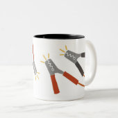 Pulloverkabel-Tasse Zweifarbige Tasse (VorderseiteRechts)