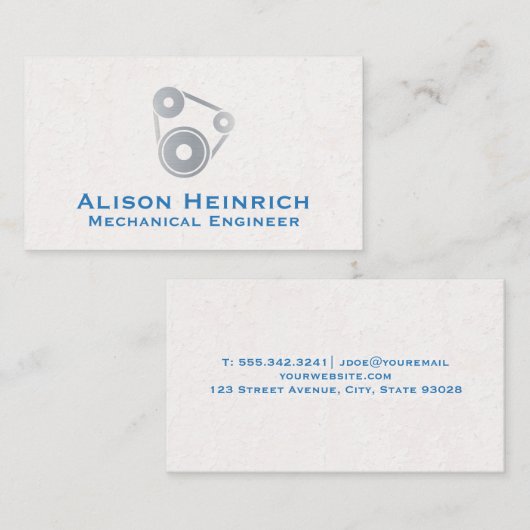 Pullsystem | Mechanische Teile Visitenkarte (Vorne/Hinten)