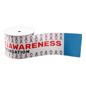 Pulmonale Fibrose Awareness Pattern Ribbon Ripsband (Spule)