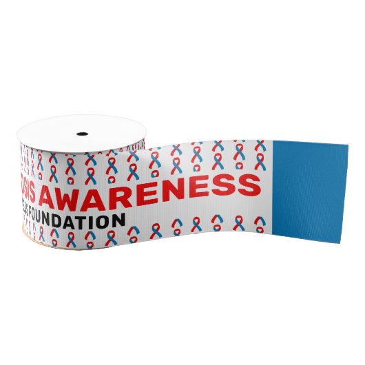 Pulmonale Fibrose Awareness Pattern Ribbon Ripsband (Spule)