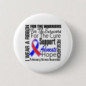 Pulmonale Fibrose I Trage a Ribbon Tribute Button (Vorderseite)
