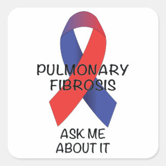 Pulmonale Fibrose Quadratischer Aufkleber