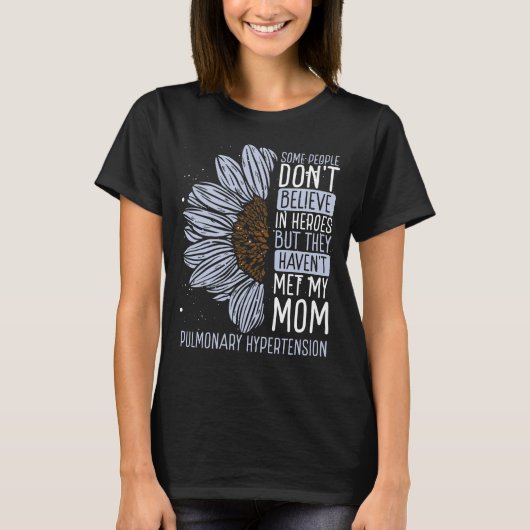 Pulmonale Hypertonie Bewusstseinsbildung Band Mama T-Shirt (Vorderseite)