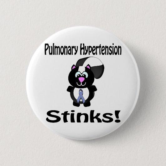 Pulmonale Hypertonie stinkt Skunk Bewusstsein Button (Vorderseite)