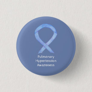 Pulmonary Hypertension Awareness Ribbon Custom Pin Button
