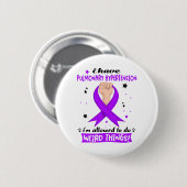 Pulmonary Hypertonie Awareness Month Ribbon Gift Button (Vorne & Hinten)