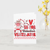 Pulmono Lung Squad Valentine Atemtherapeut Karte (Gelbe Blume)