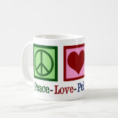 Pulmonologe Peace Liebe Pulmonology Kaffeetasse (Vorderseite Links)