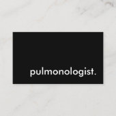 Pulmonologe. Visitenkarte (Vorderseite)