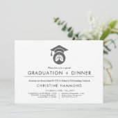 Pulmonologie Foot Doctor Abschluss | Minimalistisc Einladung (Stehend Vorderseite)