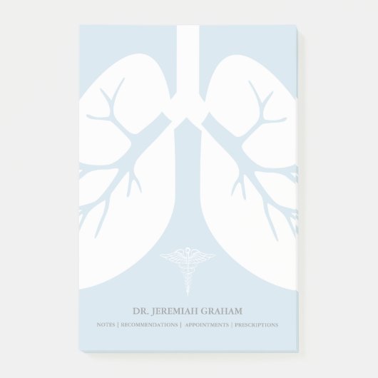 Pulmonologist-personalisierter Name Post-it Klebezettel (Vorderseite)