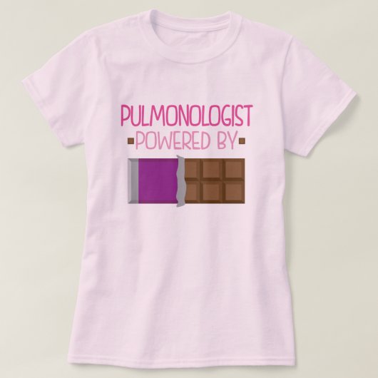 Pulmonologist-Schokoladen-Geschenk für sie T-Shirt (Design vorne)