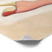 Pulp Blonde Bikini Pinup Poster (Ecke)