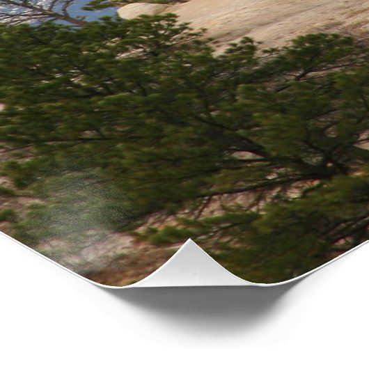 Pulpit Rock mit Pikes Peak Poster (Ecke)