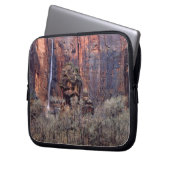 Pulpit und flüchtiger Wasserfall Laptopschutzhülle (Vorderseite Links)